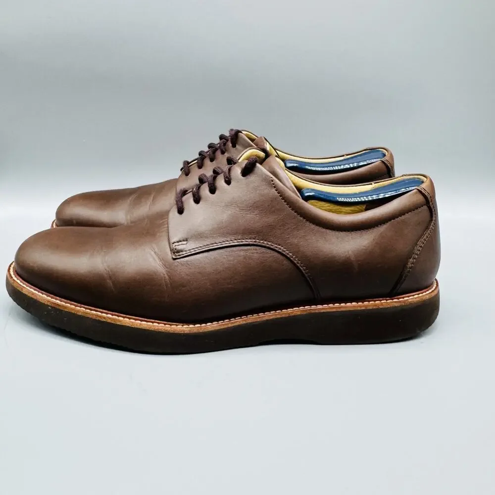 Samuel Hubbard Shoes Mens 11.5 Brown Leather Oxford Comfort Casual Vibram Sole